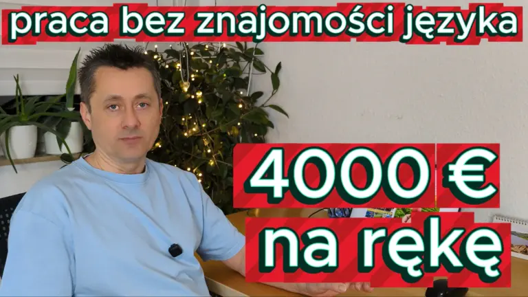 4000 € na rękę – Praca bez znajomości języka niemieckiego